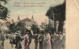 1912 Pöstyén, Piestany; Pillanat felvétel a gyógykertből. Montázslap / snapshot in the park. montage (EK)