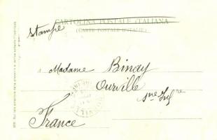 Firenze, Florence; Via dell'Ariento col nuovo Mercato Centrale / street view with central marke...