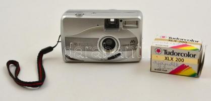 Fujifilm Clear Shot MII filmes automata fényképezőgép, 2 db exponálatlan filmmel, elemmel, működik