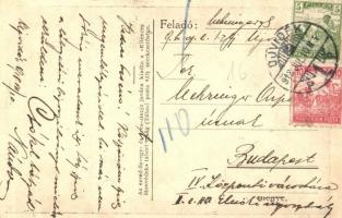 1917 Emlékül a 9-es honvédeknek. Nemessányi A. őrmester / WWI Austro-Hungarian K.u.K. military monum...