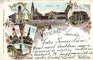 1898 Kecskemét with Synagogue Litho