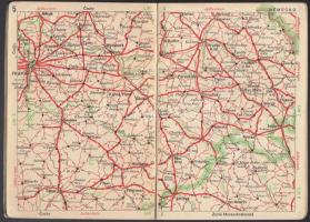 Csehszlovák autós térkép, 15p