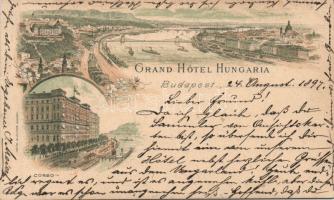 1897 Budapest Grand hotel Litho