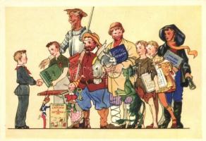 26 db MODERN szovjet grafikai motívumos képeslap: mese, üdvözlőlapok / 26 modern Soviet graphic moti...