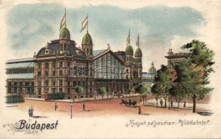 1898 Budapest Nyugati pályaudvar Litho