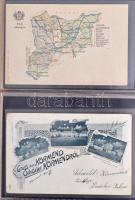 KÖRMEND - Gyűjtői képeslapanyag kb. 900 db lappal. Kb. 550 db 1945 előtti lap. Két albumban igazán é...