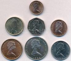 Man-sziget 1984. 1/2p-20p (6xklf) + 1987. 1Ł T:1,1- Isle of Man 1984. 1/2 Penny - 20 Pence (6xdiff) + 1987. 1 Pound C:UNC,AU