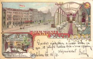 1899 Budapest Hotel Pannonia Litho