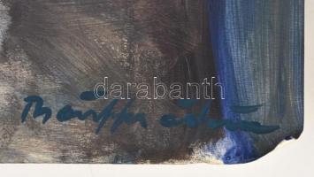 Márffy jelzéssel: Ülő férfi. Tempera, papír, felcsavarva, 68×48 cm