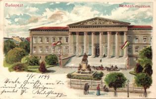 1899 Budapest Nemzeti múzeum Litho