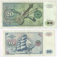 NSZK 1980. 10M + 20M T:III
FRG 1980. 10 Mark + 20 Mark C:F