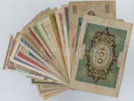 30db-os vegyes magyar és külföldi bankjegy tétel T:III,III-