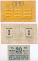 Budapest 1919. 20f "Központi Sajtóvállalat R.T." + ~1920. 20f "Pesti Hírlap" + M...
