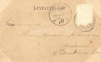 1900 Budapest VI. Nyugati pályaudvar, vasútállomás. Walter Haertel No. 1705. (Rb)