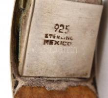 Ezüst(Ag) mexikói karperec, jelzett, d: 6 cm, 29,7 g