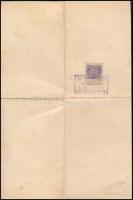 1913 Beöthy László (1860-1943) kereskedelemügyi miniszter aláírása Tóth Pál István statisztikai hiva...