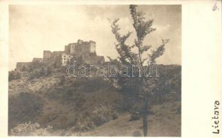 Lejtava, Zsolnalitva, Lietava (Vágvölgy, Povazie); Vár / castle, photo