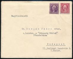 1935 Dr. Hercegh Józsefné a cleavlandi első magyar református papnéjának gépelt levele, aláírásával,...