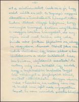 1940-1944 Egy munkaszolgálatos férfi hazaküldött levelei. 63 db többoldalas levél, melyek sorain meg...