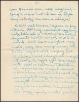 1940-1944 Egy munkaszolgálatos férfi hazaküldött levelei. 63 db többoldalas levél, melyek sorain meg...