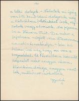 1940-1944 Egy munkaszolgálatos férfi hazaküldött levelei. 63 db többoldalas levél, melyek sorain meg...