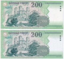 2001. 200Ft "FB" + 2003. 200Ft "FB" T:I