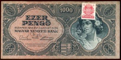 1945. 1000P bélyeggel T:I-