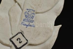 Aquincumi rózsa, kézzel festett, jelzett,apró kopásokkal,13×6×5,5 cm