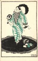 Art Nouveau clown. Wiener Werkstätte 625. s: Dagobert Peche