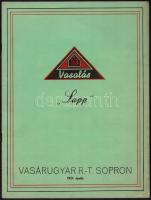 1943 Zomért Zománc edény árjegyzék 8p. Hátoldalán ceruzás firkákkal 23x33 cm + Lapp Vasárú gyár term...