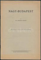 2 Budapest témájú különlenyomat: dr. Borsos Béla: A Királyfürdő helyreállítása, dr. Harrer Ferenc: N...