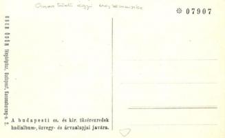 Megsemmisített gyorstüzelő ágyú. Uher Ödön fényképész. A budapesti cs. és kir. tüzérezredek özvegy é...