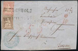 1860 Utánvételes levél / C.O.D. cover "BUTTISHOLZ" - "LUZER"