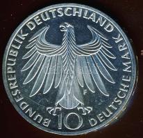 NSZK 1972F 10M Ag "Olimpia-Sportolók" T:BU