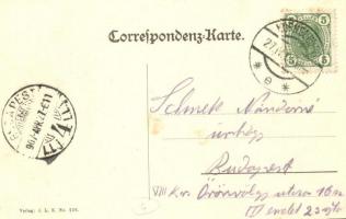 1907 Cs. és kir. vasúti és távirati ezred katonái vezeték nélküli távíróval és ballonnal / Drahtlose...