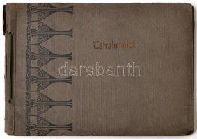 cca 1900 Tátralomnic, környékről, épületekről készült  12 db fotó, albumba rendezve, albumlapról lej...