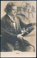 Eugene Ysaye (1858-1931) belga hegedűművész aláírása képeslapon / autograph signed