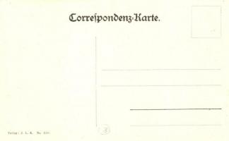 Cs. és kir. vasúti és távirati ezred katonái háromszintes híd építése közben / Bau einer dreietagige...