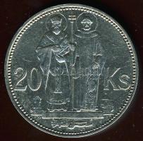 Szlovákia 1941. 20K Ag "St.Kyrill és St. Methodius" dupla kereszttel T:2/3 pici ph