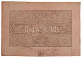 Német Államok / Poroszország 1824. 5T sorszám nélkül, vízjeles papíron, elő- és hátlap külön nyomtat...