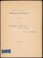 Komlós Aladár: Himnusz a Mosolyhoz. Versek. Tábor, 1941, szerzői. Részben elváló, foltos papírkötésb...