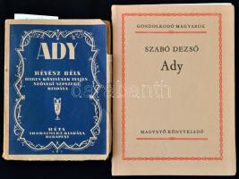 4 db Ady Endrével kapcsolatos könyv. Révész Béla: Ady Endre. Kozma Lajos borítójával. Bp., 1924. Bét...