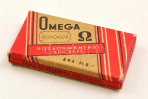 cca 1930 Omega borotva doboz tartalommal / razor