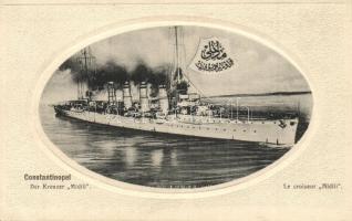 Constantinople, Der Kreuzer Midili / WWI Ottoman Navy cruiser Midilli (SMS Breslau of Kaiserliche Marine)
