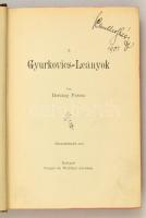 Herczeg Ferenc: A Gyurkovits-leányok. Bp.,é.n.,Singer és Wolfner. Kiadói aranyozott, festett, egészv...