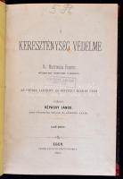 Hettinger Ferenc: A kereszténység védelme. I.-III. kötet. Eger, 1883, Érseki Lyceum. 484p.+4852p.+ 5...