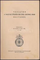 Halász Elek: Vázlatok a magyar földön 800 éves Ciszterci rend múltjából. Eger, 1942. Kiadói papírköt...