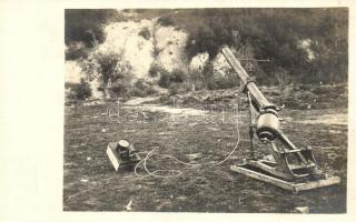 Első világháborús osztrák-magyar 12 cm Luftminenwerfer közepes aknavető, sűrített levegővel működtethető / WWI K.u.K. 12 cm Luftminenwerfer (Pneumatic Trench Mortar), operable with compressed air. photo