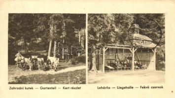 Ótátrafüred, Altschmecks, Stary Smokovec; Klára penzió kinyitható reklám képeslap / hotel's fol...