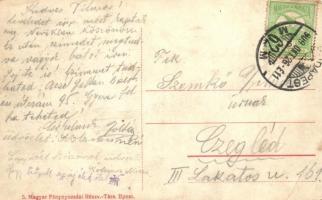 1909 Budapest I. Bleriot gépe a Vérmező felett (EK)